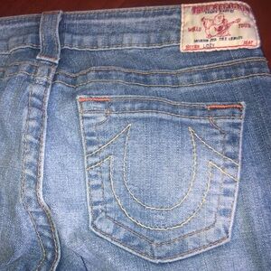 Prwnd true religion light blue denim skinny leg  size 30